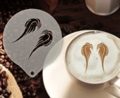 Šablona na zdobení kávy - Angel Wings
