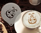 Šablona na zdobení kávy - Ladybug Stencil