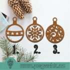 DŘEVĚNÁ VÁNOČNÍ OZDOBA - Christmas Tree Decorations
