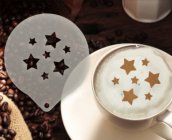 Šablona na zdobení kávy - Stars Stencil