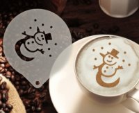 Šablona na zdobení kávy - Frosty