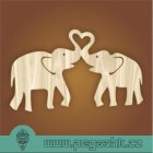 DŘEVĚNÉ SRDÍČKO - Elephant heart 19 cm