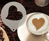 Šablona na zdobení kávy - Heart 2
