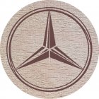 DŘEVĚNÝ PIVNÍ TÁCEK - Mercedes Benz