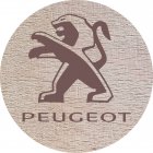 DŘEVĚNÝ PIVNÍ TÁCEK - Peugeot