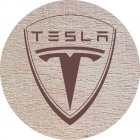 DŘEVĚNÝ PIVNÍ TÁCEK - Tesla