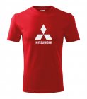 Tričko MITSUBISHI - červená