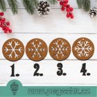 DŘEVĚNÁ VÁNOČNÍ OZDOBA - Snowflake Christmas Decorations