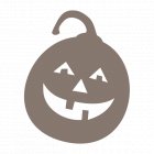 Dřevěná ozdoba Halloween 9 cm