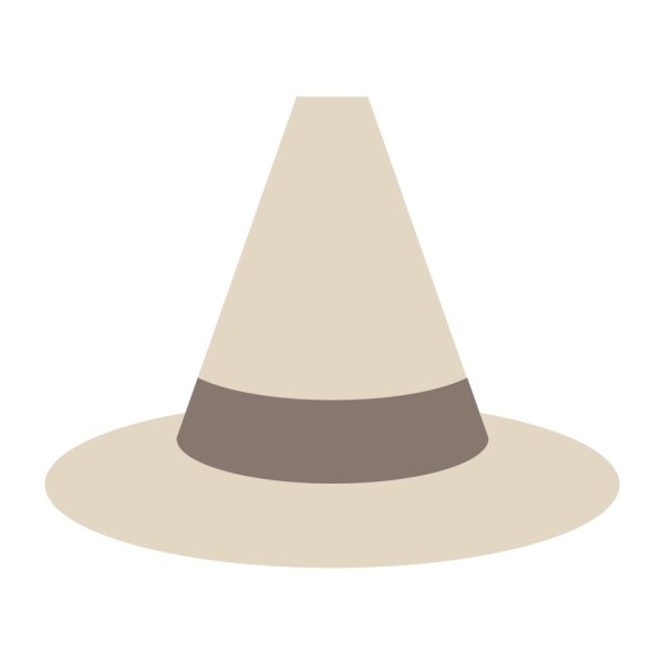 Dřevěná ozdoba Halloween - klobouk 9 cm - Kliknutím na obrázek zavřete