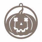 Dřevěná ozdoba Halloween - 027 19 cm