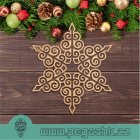 Dřevěná vánoční hvězda - Christmas Star decor