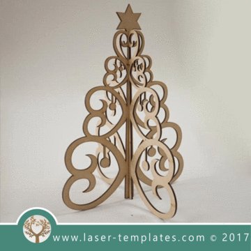 DŘEVĚNÝ VÁNOČNÍ STROMEK - Christmas Tree 10 - Kliknutím na obrázek zavřete
