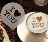 Šablona na zdobení kávy - I Heart You