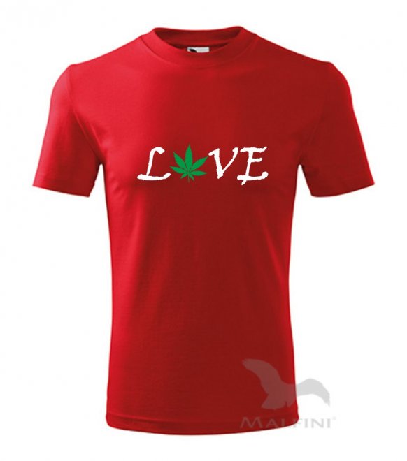 Tričko - Konopí LOVE - Kliknutím na obrázek zavřete