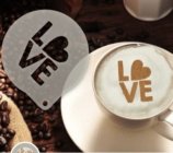 Šablona na zdobení kávy - Love Stencil