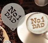 Šablona na zdobení kávy - No. 1 DAD