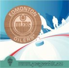DŘEVĚNÝ PIVNÍ TÁCEK - Edmonton Oilers
