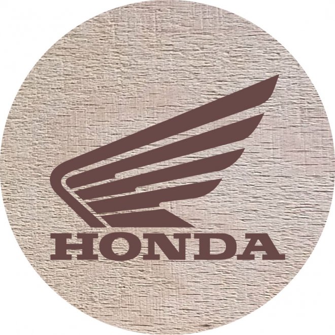 DŘEVĚNÝ PIVNÍ TÁCEK - Honda - Kliknutím na obrázek zavřete