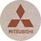DŘEVĚNÝ PIVNÍ TÁCEK - MITSHUBISHI
