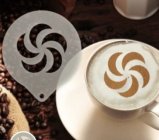 Šablona na zdobení kávy - Twirl Stencil
