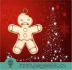 DŘEVĚNÝ PERNÍČEK - Gingerbread Men Keyrings 2