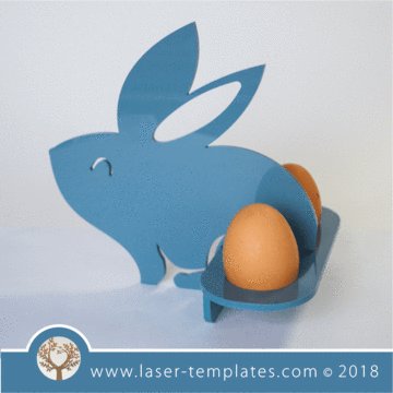 VELIKONOCE STOJÁNEK - Bunny Easter Egg Holder 2 - Kliknutím na obrázek zavřete