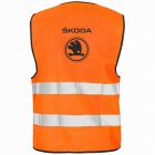 Reflexní bezpečnostní vesta Škoda oranžová