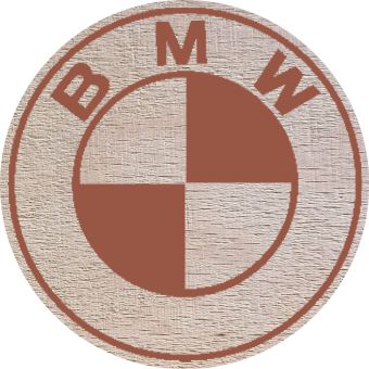DŘEVĚNÝ PIVNÍ TÁCEK - BMW - Kliknutím na obrázek zavřete