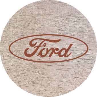 DŘEVĚNÝ PIVNÍ TÁCEK - Ford - Kliknutím na obrázek zavřete